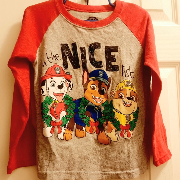 SOLD Paw Patrol Holiday Shirt,2T/3T - Picture 1 of 6